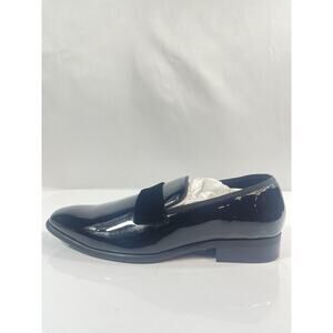 Alfani Shoes Mens Size 8.5 Black Patent WESTFIELDDP Slip On Dress Loafers Oxford